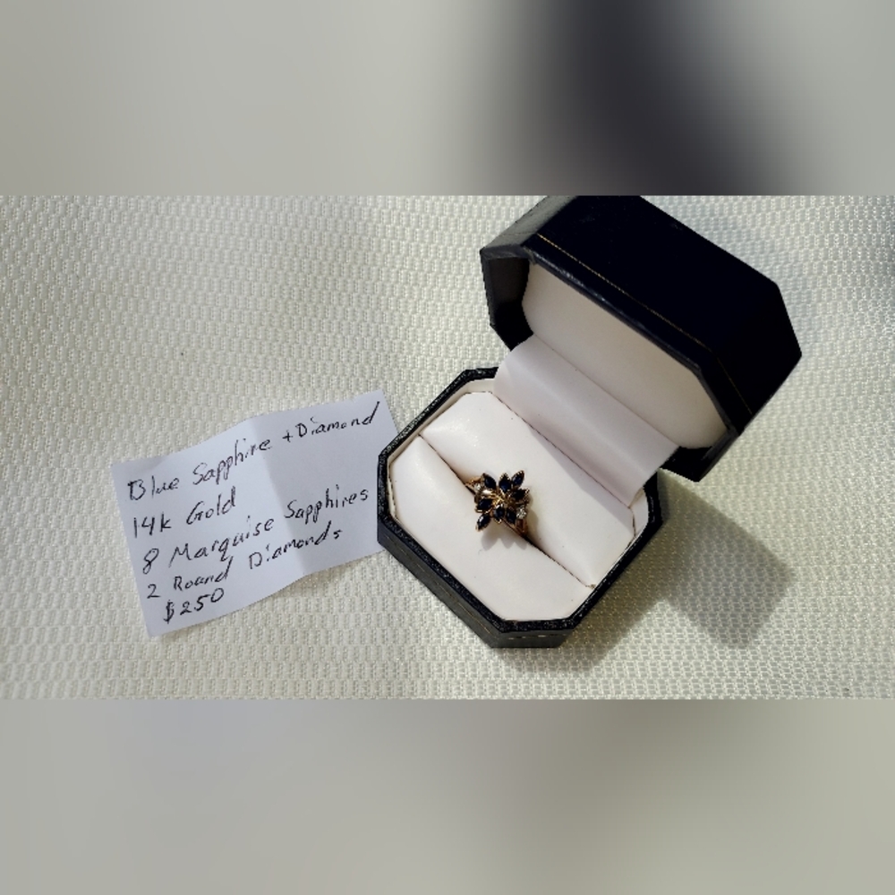 Blue Sapphire Gold Ring